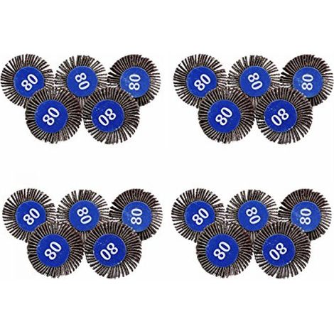 Tête de ponçage, turbine avec poignée, roue à lamelles, tête de polissage, roue à lamelles en forme de T 30x10 mm (1/5)