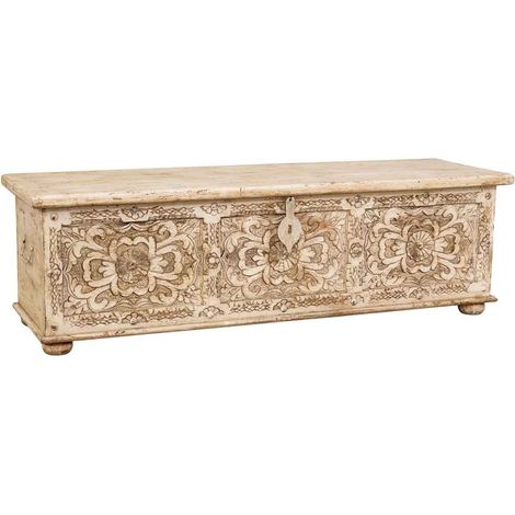 Baúl de madera artesanal 150x45x46h cm
