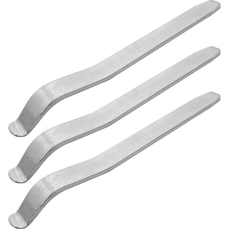 Set mit 3 hochfesten Reifenhebern aus Stahl, 170 mm – Für Rasenmäher, Traktoren, Motorhacken und Autofelgen – Profiwerkzeug (1/3)