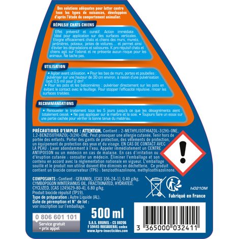 KAPO REPULSIF CHIEN CHAT PULV 500ML 3241 (1/5)