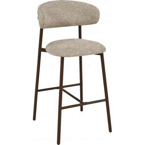 Amadeus - Tabouret de bar Curve noyer (lot de 2) (1/2)