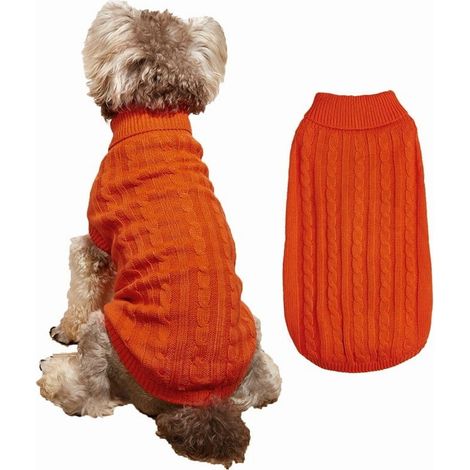 Pull Pour Chien - Polaire - Col Roulé - Lavable En Machine - Pour Chiens De Petite Et Moyenne Taille - XS À XXXL (1/5)