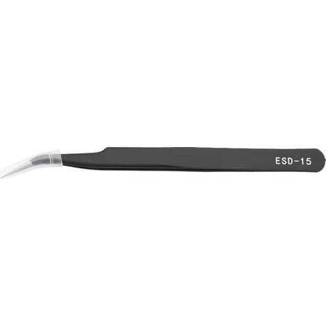 Pince à épiler 2 inox anti-rouille pour extension de cils, manucure et nail art (1/5)