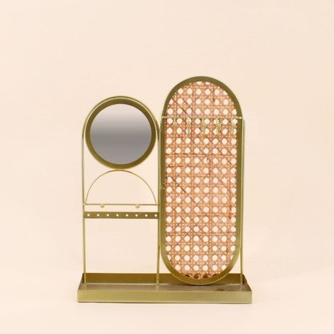 Porte bijoux design en métal doré (1/5)