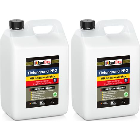 IsolBau Primer a penetrazione profonda con bicchiere d'acqua Tiefengrund PRO 10l (1/5)