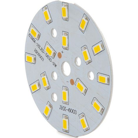 Modul 9W 648Lm 3000ºK 18 LED s Ø65Mm 50.000H [CH-LeiterplatteA9W-WW]