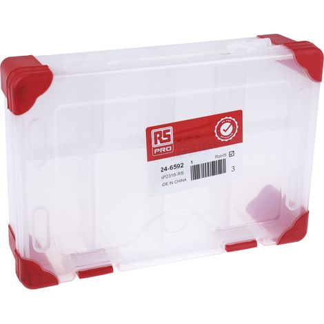 Boite compartimentée RS PRO, Plastique, 60mm x 240mm x 170mm ( Prix pour 1 ) (1/4)