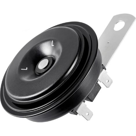 AVERTISSEUR RING ELECTROMAGN COMPACT DIAMET 77MM 12V NOTE BASSE 350HZ