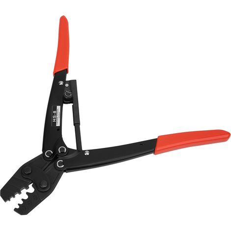 HS-8 Crimpzange, Handcrimpwerkzeug für 1,25–8 mm Aderendhülsen (17–8 AWG) (1/5)