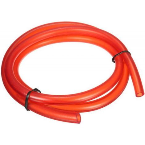 Tuyau Carburant - Diamètre Intérieur 5 mm - Diamètre Extérieur 8 mm - Pour Petits Moteurs - Rouge - 1 m (1/5)