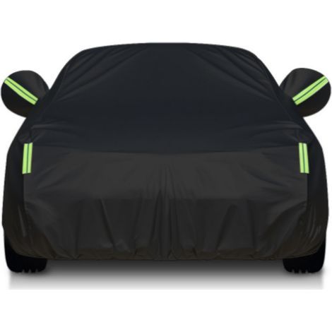 Waterproof car cover 350 x 150 x 120 cm – Silver coated fabric – Snow and UV protection – Tension straps (1/5)
