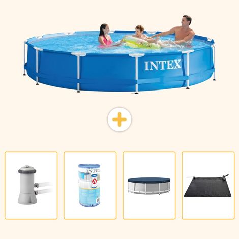Intex Piscine Tubulaire Ronde - 366x76 cm - 5-pièces S271 (1/5)