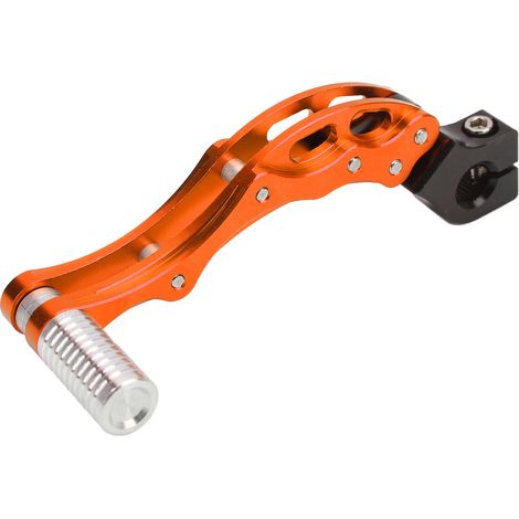 Levier de démarrage en alliage d'aluminium haute résistance pour motos et scooters, orange. (1/5)