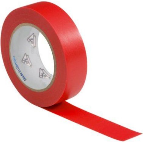 Cinta aislante de 19x0.15mm 20 M Rojo (1/4)