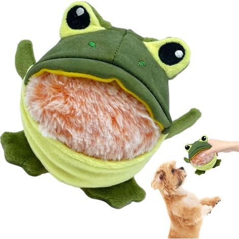 Squeaky Toys for Dogs Frog Shark Chew Boredom Toys,Detachable (1/5)