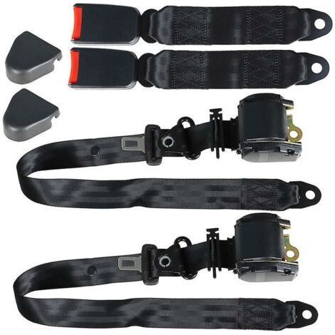 BUNTHAUS Ceinture de sécurité à trois points entièrement automatique pour camion de voiture ceinture de sécurité universelle rétractable automatique ceinture de sécurité pour conducteur