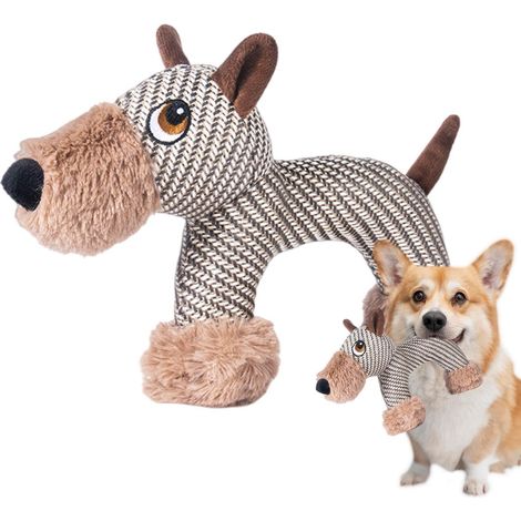Jouets pour Chien - avec Son Amusant pour Mâchonnement Doux Et Nettoyage des Dents - Petits Jouets Couineurs,Destiné Aux Mâcheurs Agressifs, Chiots, Jeu en Intérieur Et Extérieur, Noël, (1/5)