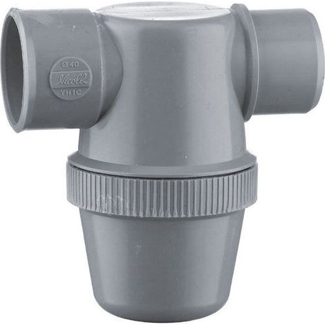 Girpi – Siphon de douche en pvc à coller – Mâle / femelle – Diamètre D.32 – Solution anti-bruit et odeur pour canalisations