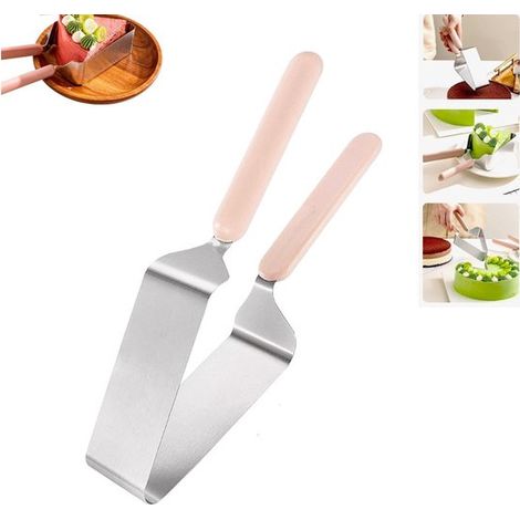 1 unidad, Cuchillas robustas y resistentes a la corrosión, Mangos ergonómicos dobles antideslizantes, Herramienta segura cortar pasteles tartas (1/5)