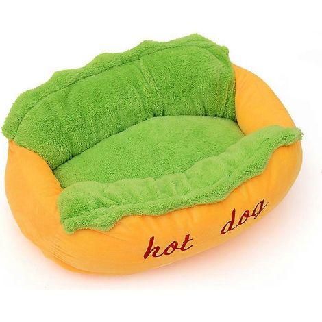 Coussin pour animaux de compagnie tendance, version détachable et améliorée, peluche chaude et confortable pour l'hiver (1/4)