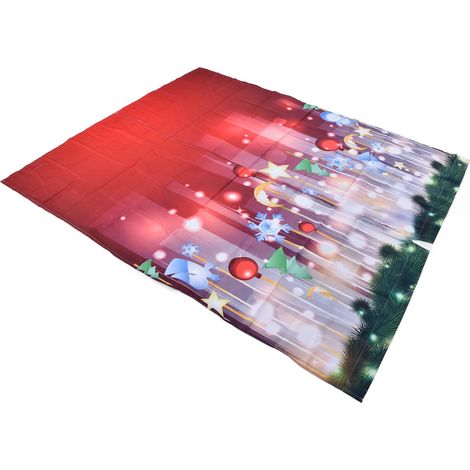 Rideau de Noël 1, motif créatif 3D numérique, occultant haute qualité, 170x200 cm (1/5)