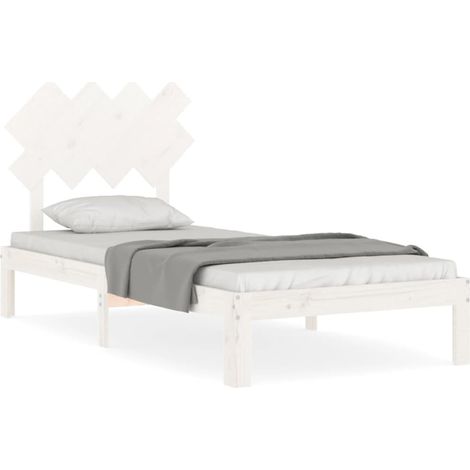 Maison Exclusive - Giroletto senza Materasso Bianco 90x200 cm Legno Massello Pino (1/5)