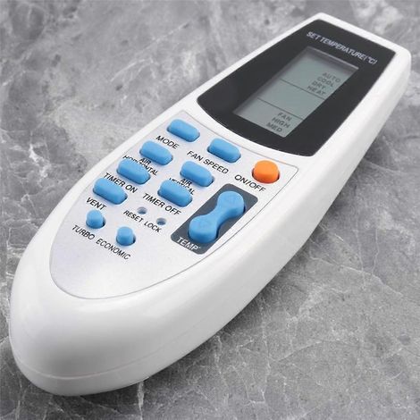 Telecomando per condizionatore d'aria YORK R91 / BGCE R91 / BGE R92 / BGCE R92 / BGE, bianco, nero e argento (1/4)