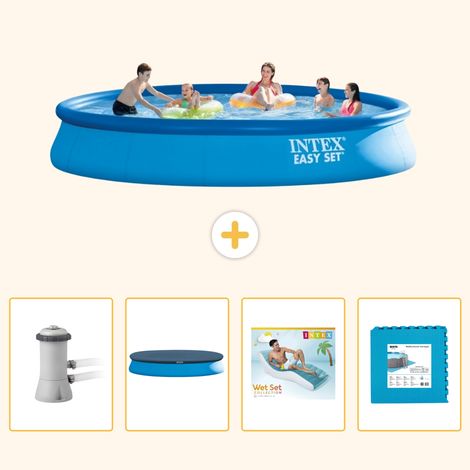 Intex Piscine Easy Set Ronde - 457x84 cm - 5-pièces S303 (1/5)