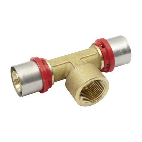 RACCORDO PRESS A T FEMMINA PER MULTISTRATO 1/2 x 20 x 2,5