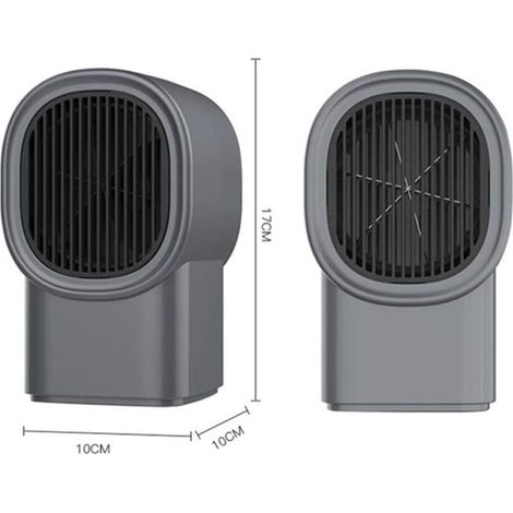 Mini termoventilatore, termoventilatore elettrico, riscaldatore elettrico portatile in ceramica, riscaldatore da tavolo rapido e silenzioso per ufficio, uso interno, cameretta dei bambini