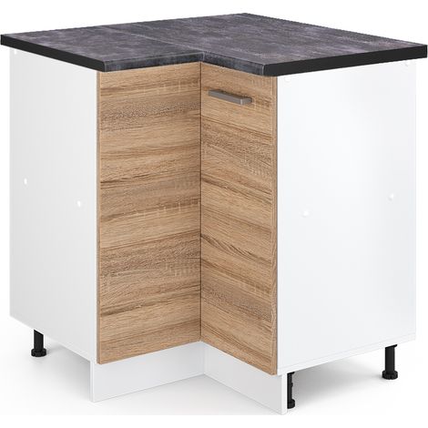 Mobile ad angolo cucina R-Line, Sonoma, 75.6 cm , PL Antracite, Vicco