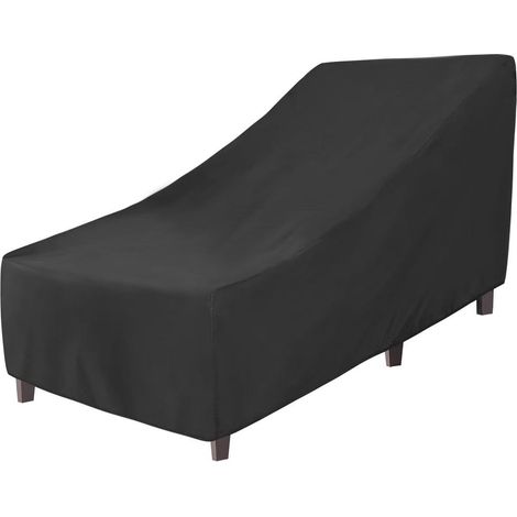 (200x75x40/70cm) Housse Transat Jardin Exterieur, 600D Housse Transat Imperméable, Housse de Chaise Longue, Coupe Vent, Anti Pluie, Anti Froid, Housse de Protection Bain de Soleil ，