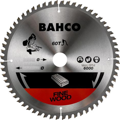 Lame de scie circulaire 216x30mm 60 dents pour le bois avec scies à onglets