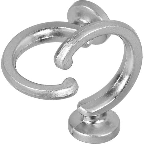 Lot de 2 crochets muraux pour rideaux en métal robuste (1/5)