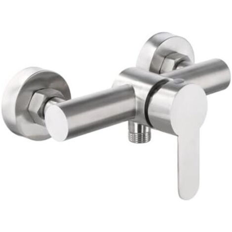 Einhebel-Duscharmatur, Wandbrausearmatur aus Edelstahl 304, Einhebel-Duscharmatur mit Montagezubehör, Wandbrausearmatur für Badewanne (1/5)