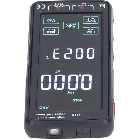 Multimètre intelligent à écran couleur LCD, testeur électrique numérique haute précision, AC750V DC1000V (1/5)