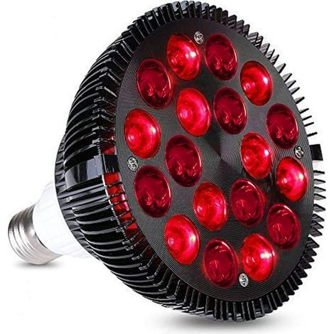 Lampe de thérapie à lumière rouge, Wolezek 36w 18 Dispositif de thérapie à lumière infrarouge LED, 660nm Rouge et 850nm Infrarouge Cercano Combo Bombe de lumière rouge à froid Électronique (1/5)
