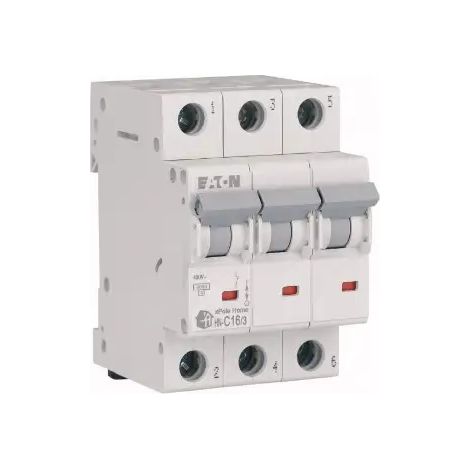 INTERRUPTOR AUTOMÁTICO EATON C 16A 3 POLOS HN-C16/3 194891