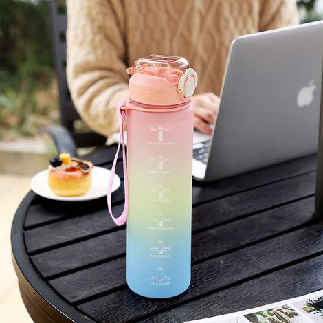 Gourde Sport 1L -Bouteille d'eau, étanche et sans BPA Bouteille d'eau de sport pour le fitness, la gym et les sports de plein air (1/4)