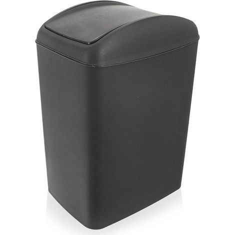 Poubelle en plastique gris 5 l (1/5)