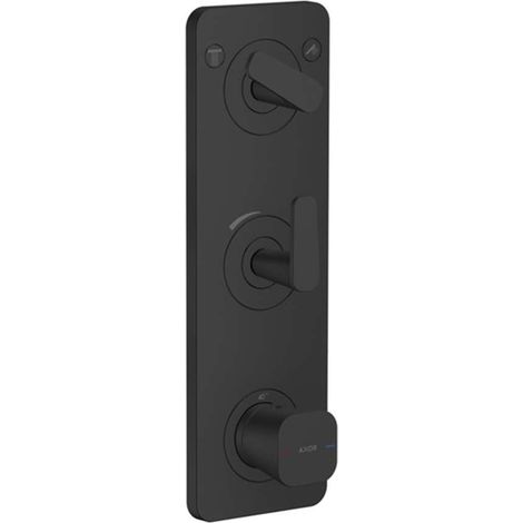 Axor Citterio C - Miscelatore termostatico ad incasso per 2 utenze, nero opaco 49700670 (1/2)