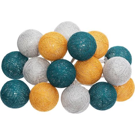 Guirnalda de 16 bolas LED Tropi D3,5cm - Atmosphera créateur d'intérieur