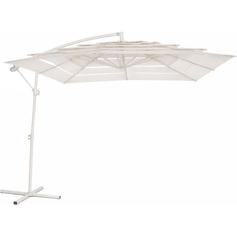 Parasol Acero Poliester 250X250X250 Blanco (1/5)