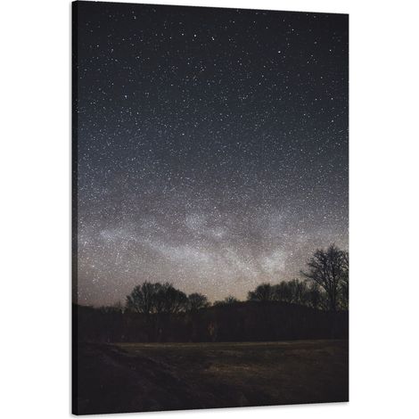 Stampa su tela Spazio Cielo stellato 60x90 cm