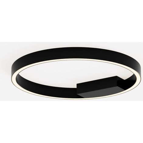 Plafoniera soffitto RIM ring LED 24W nero/bianco Maytoni (1/3)