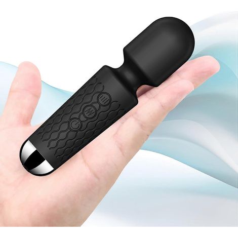 Filiyano – Masseur sans fil puissant - Le plus petit masseur personnel avec 8 intensités et 20 modes, baguette vibrante portable pour un soulagement (1/5)