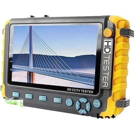 Testeur de Moniteur de vidéosurveillance IV8W 8MP AHD/CVI/TVI CVBS, testeur de caméras, testeurs AHD avec entrée VGA, testeur vidéo(8W with Battery) (1/5)