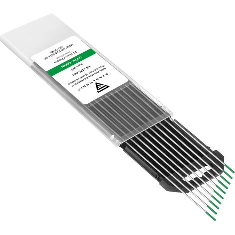 STAHLWERK Elettrodi di tungsteno per saldatura TIG 1,6 x 175 mm WP Senza torio (1/3)