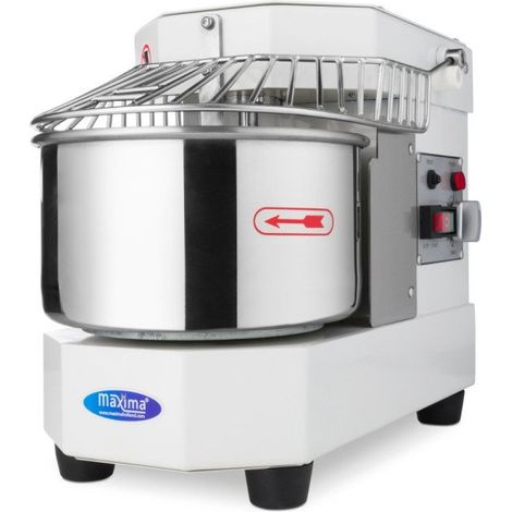 Pétrin à spirale Maxima 8 L, 1 vitesse - 4,5 kg de pâte - blanc, 220V, MONO (1/5)