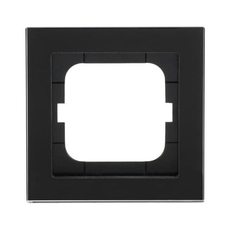 Busch-Jaeger Cadre de recouvrement simple Glas schwarz - Busch-axcent® pur (1721-245), 2CKA001754A4800